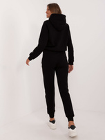 Hurt Czarny ocieplany komplet dresowy ze spodniami