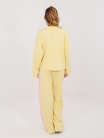 Pastelowy żółty komplet z miękkiego materiału RUE PARIS  