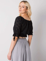 Czarny krótki top Kevita OCH BELLA