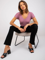 Brudnoróżowy t-shirt Emory