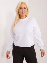 Balta plus size džemperis Florentia.