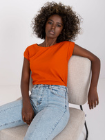 Ciemnopomarańczowy t-shirt Revolution