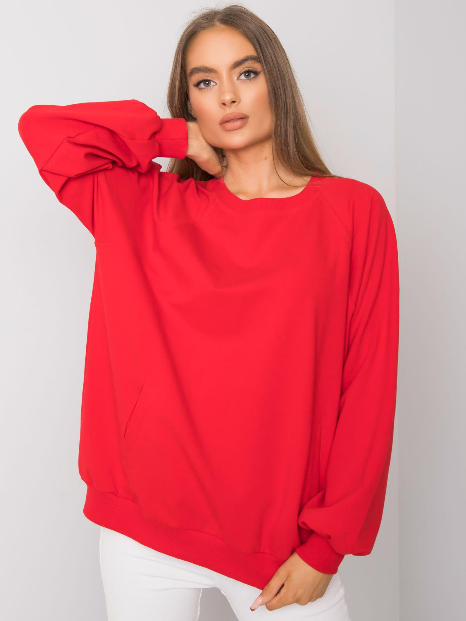 Rote Sweatshirt mit Taschen Gaelle RUE PARIS.