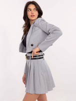 Hurt Szara plisowana spódnica w tenisowym stylu