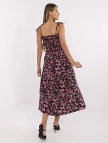 Czarna sukienka z zapięciem na guziki 