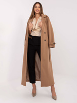 Beżowe wizytowe body z lejącym dekoltem