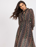 Czarna sukienka we wzory Ava