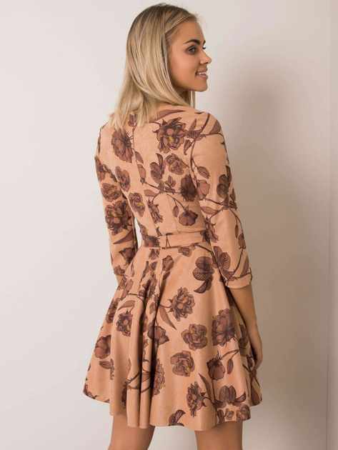 Beżowo-brązowa sukienka Issy