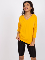 Jasnopomarańczowa bluzka basic Oliwia