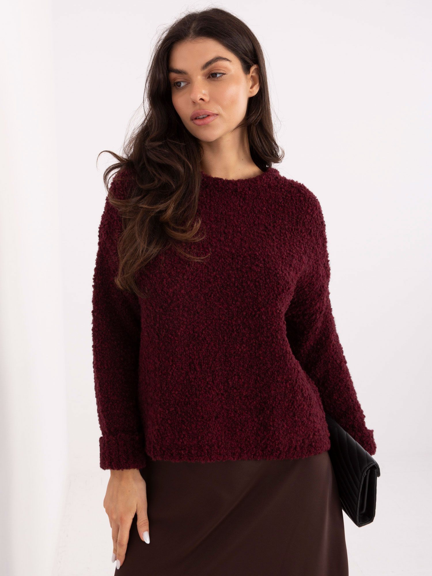 Sweter bordowy