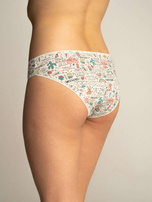 3-pak Bawełniane majtki damskie we wzory