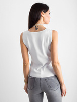 Biało-niebieski top w paski