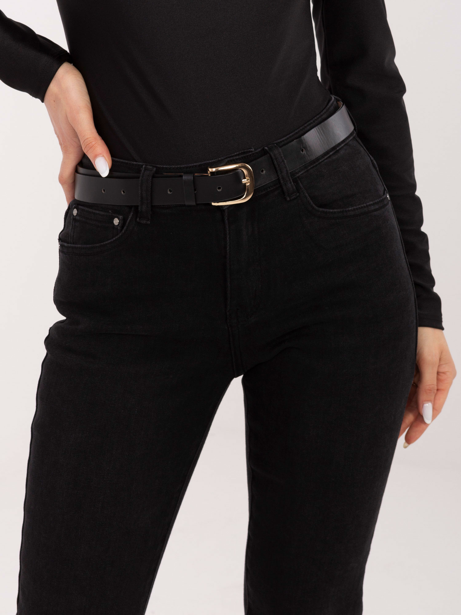 Spodnie jeans czarny