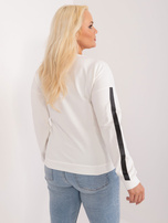 Hurt Ecru bluzka plus size z okrągłym dekoltem 