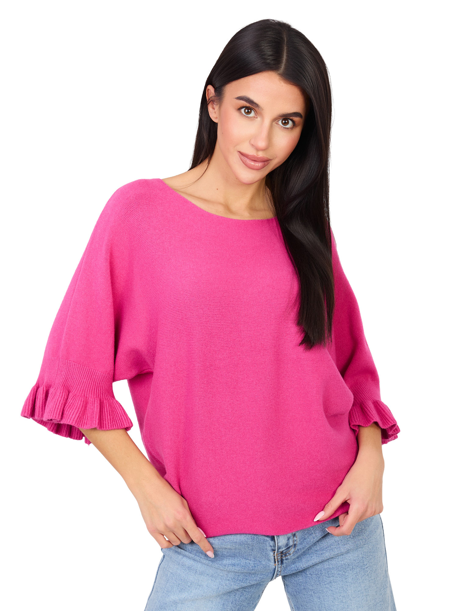 Sweter fuksjowy