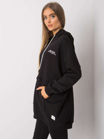 Czarna bluza z kapturem Edna