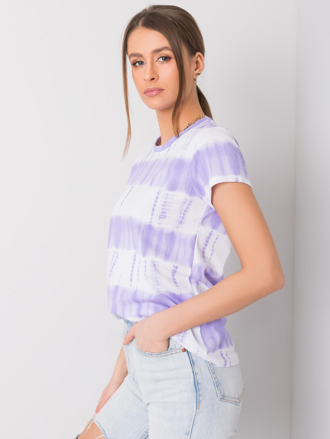 Fioletowo-biały t-shirt Gianna