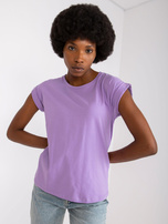 Fioletowy t-shirt damski z krótkim rękawem Revolution