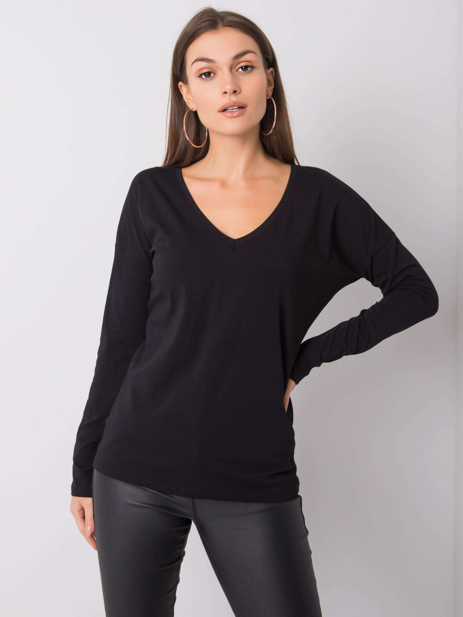 Schwarze Bluse Modena.
