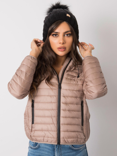 Czarna czapka zimowa z pomponem Ally RUE PARIS