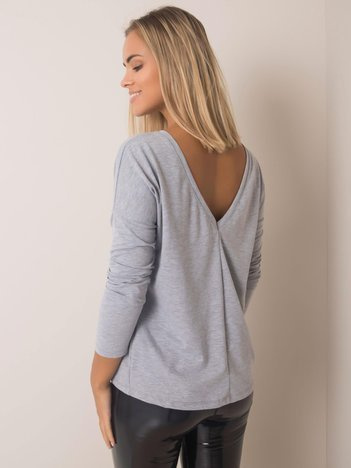 Graue Melange-Bluse Larissa.