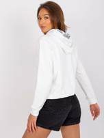 Ecru dresowa bluza kangurka Palencia