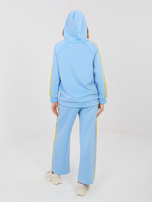 Jasnoniebieska rozpinana bluza z lampasami RUE PARIS 