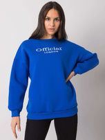 Ciemnoniebieska bluza bez kaptura damska Cherbourg 