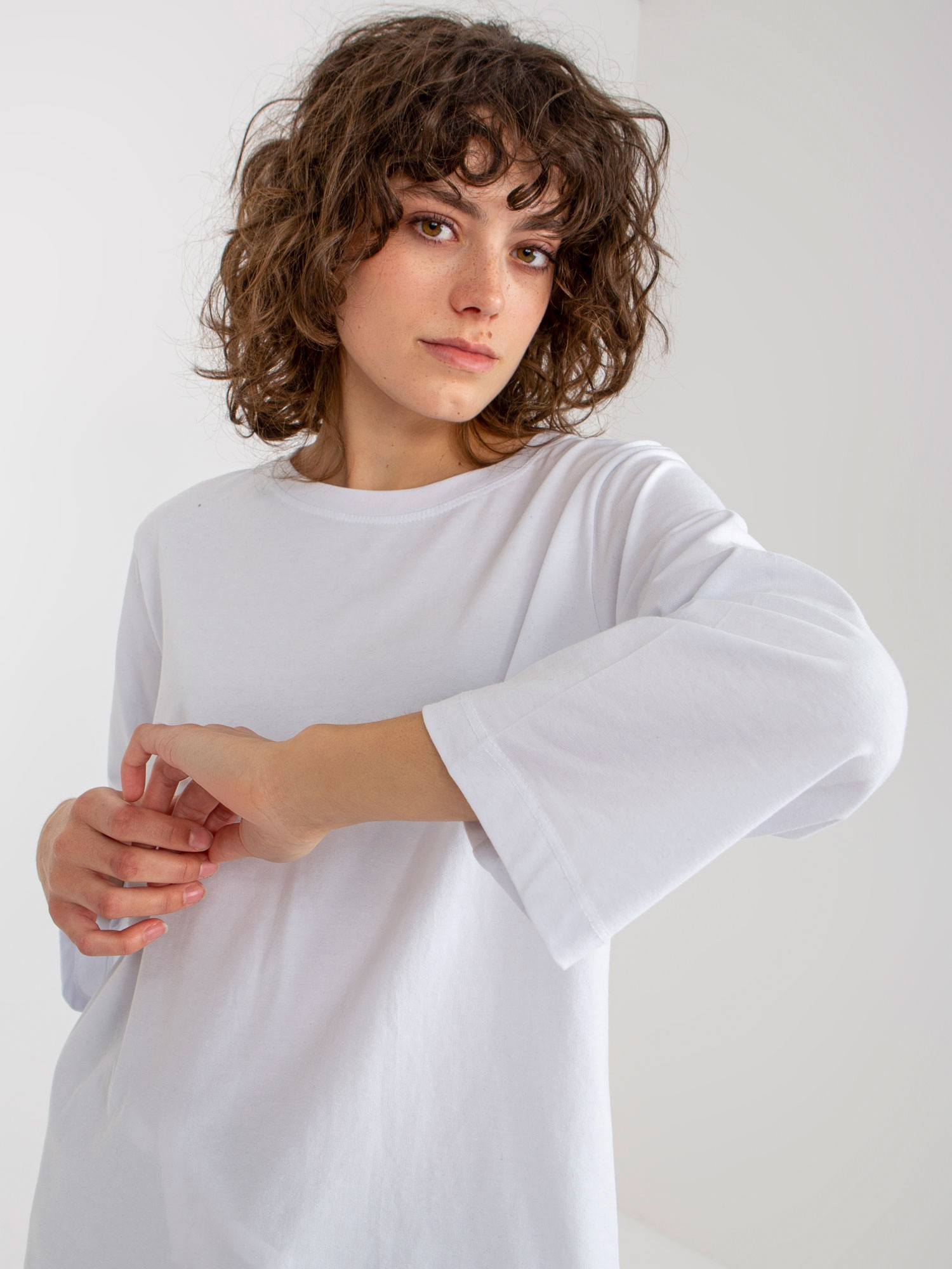 Czarny trzyczęściowy komplet casualowy z bluzką oversize
