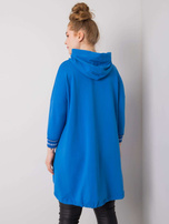 Ciemnoniebieska bluza z kapturem i aplikacją Belina