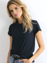 Granatowy t-shirt Peachy