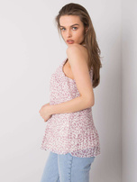 Fioletowy top plisowany Monreale SUBLEVEL