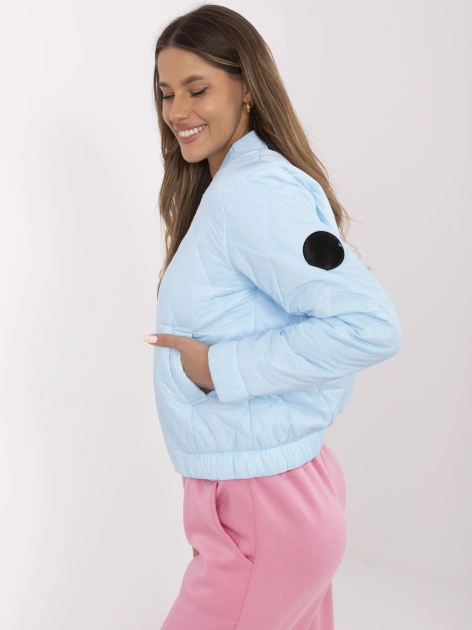 Hurtownia Jasnoniebieska przejściowa kurtka bomber