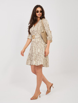 Fango rozkloszowana sukienka z printem SUBLEVEL 