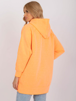 Pomarańczowa dresowa bluza basic z kapturem Canberra