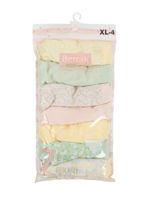 Hurt Bawełniane figi damskie z nadrukiem 7-pak