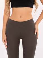 Khaki legginsy high waist BASIC FEEL GOOD 