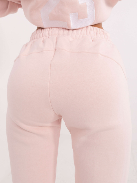 Hurt Jasnoróżowy dresowy komplet damski z ociepleniem