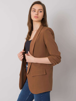 Brązowa marynarka damska Eva OCH BELLA