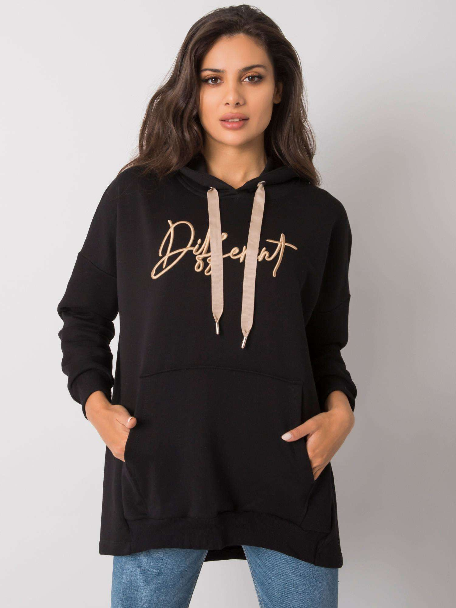Schwarzer Hoodie Fallon.