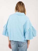 Jasnoniebieska jeansowa kurtka oversize  RUE PARIS 