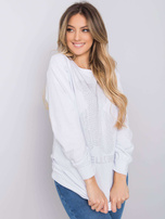 White sweatshirt with Darla applique