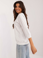 Hurtownia online Ecru casualowa bluzka z nadrukiem