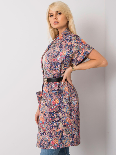 Fioletowy płaszcz z krótkim rękawem Sonja