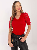 Czerwona bluzka Angel RUE PARIS