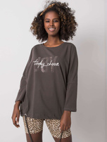 Ciemna khaki bluzka Imani