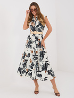 Czarna sukienka szmizjerka bez rękawów