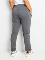 Ciemnoszare spodnie plus size Savage