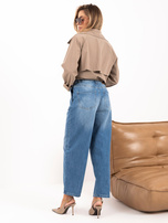 Helle blaue Damenjeans mit 7/8-Bein SUBLEVEL.