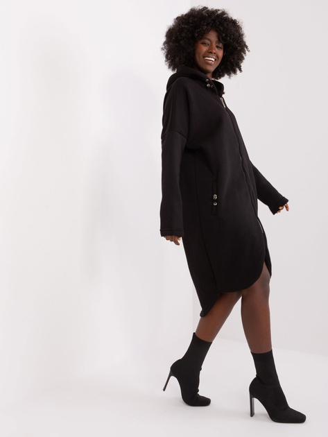 Hurt Czarna bawełniana bluza basic ze ściągaczami